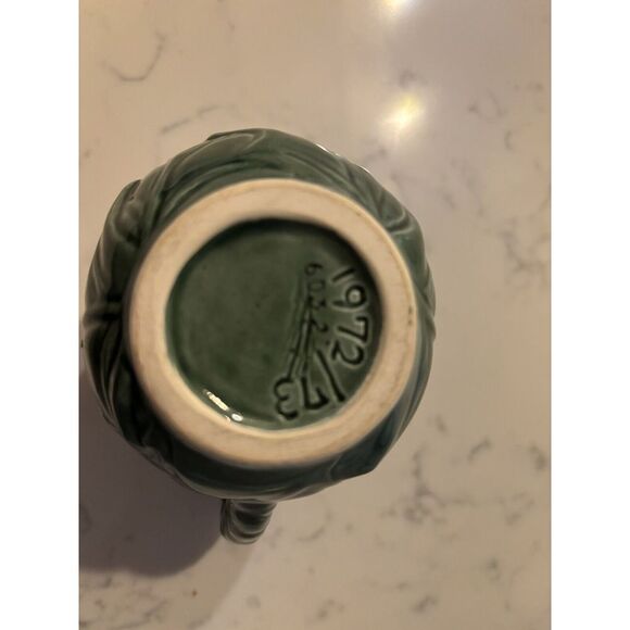 Vintage Lefton Green Holly Berry Creamer 6301 Made in Japan Dated 1970/71 - Picture 4 of 6